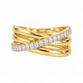 Multi-Band Diamond Crossover Ring