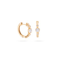 Diamond Bezel Huggies Earring