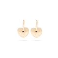 Yellow Gold Puffy Heart Earring