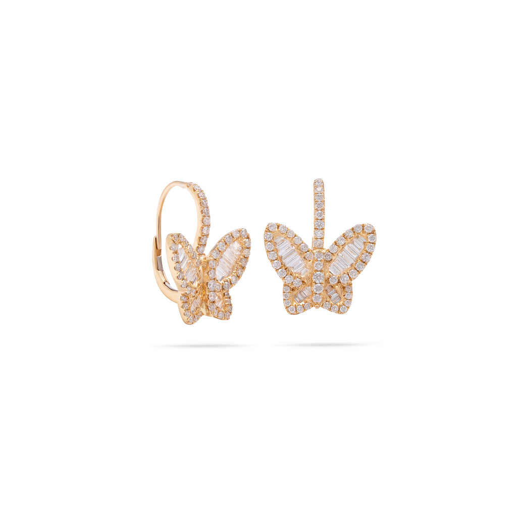 Diamond Butterfly Earring