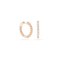 Small Diamond Hoops Earring