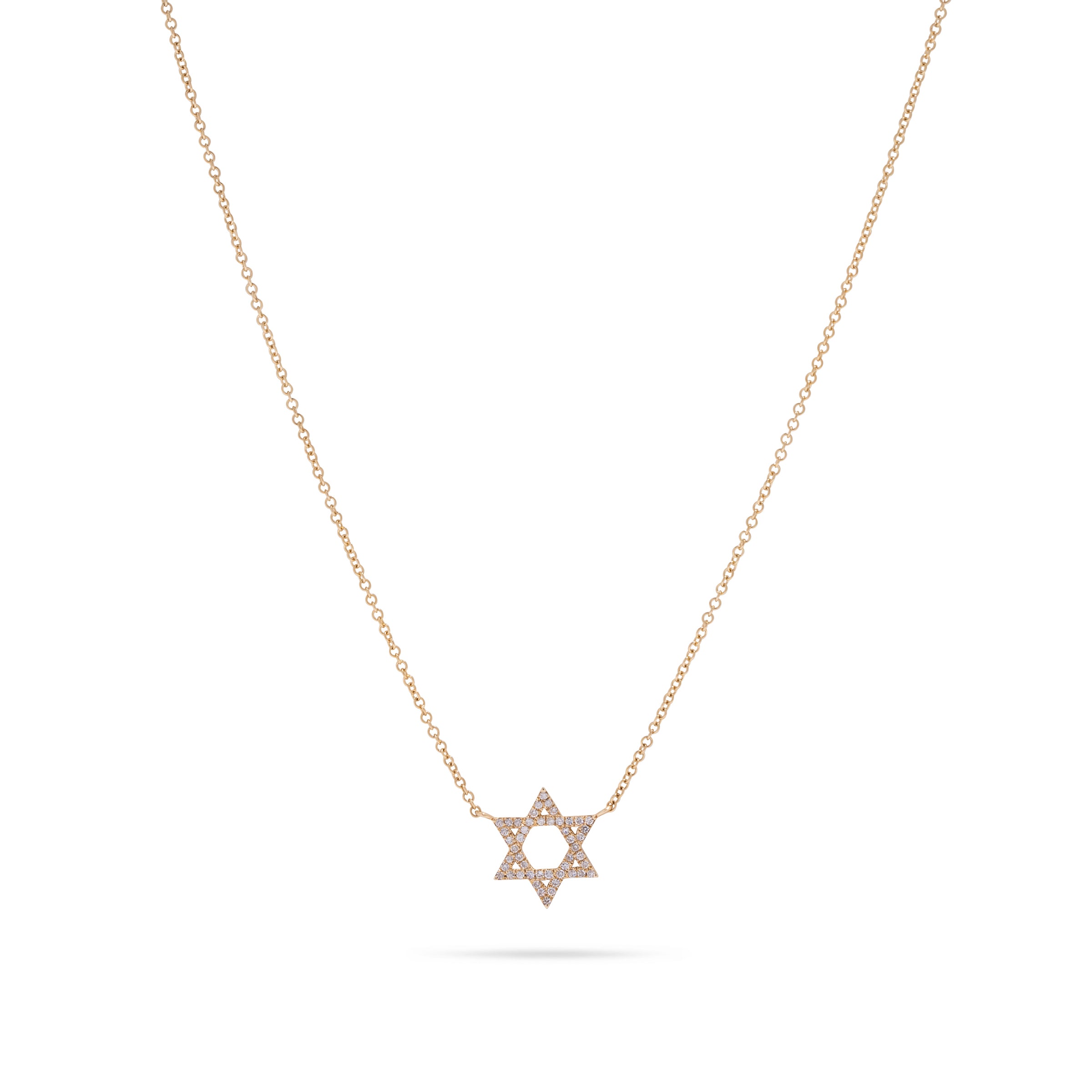 Diamond Jewish Star Necklace