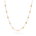Yellow Gold Disk Station Necklace