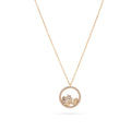 Large Shaky Sun Moon and Star Charm on Necklace