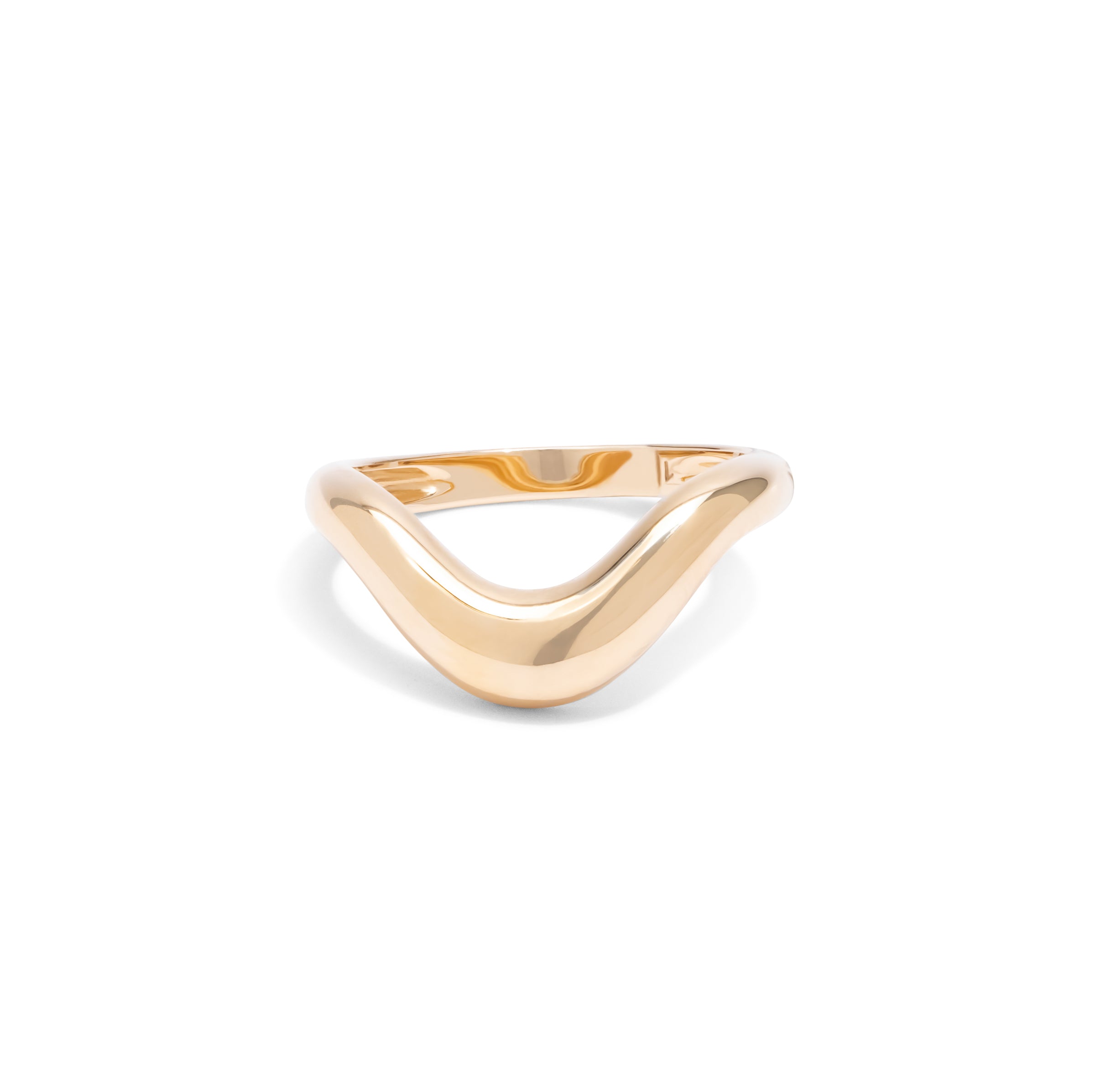 Yellow Gold Wave Band Ring
