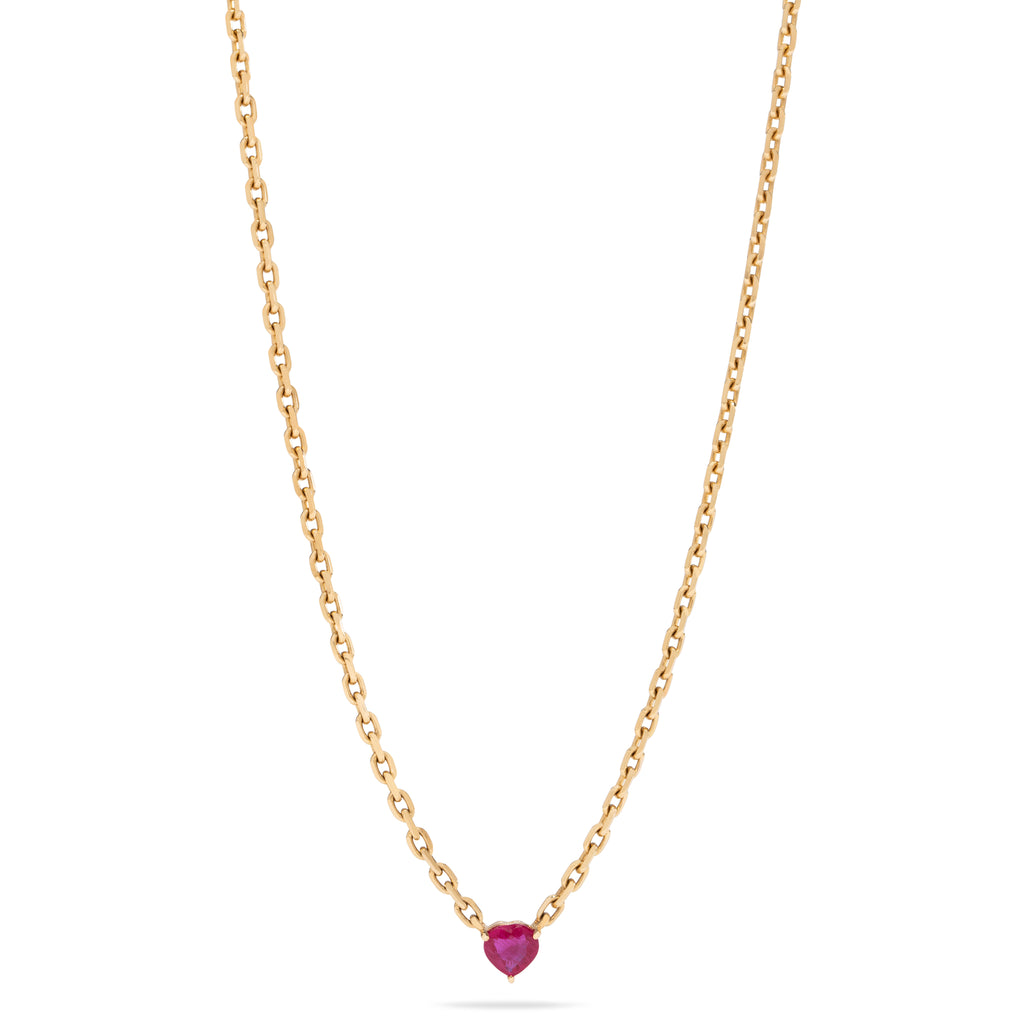 Ruby Heart Necklace