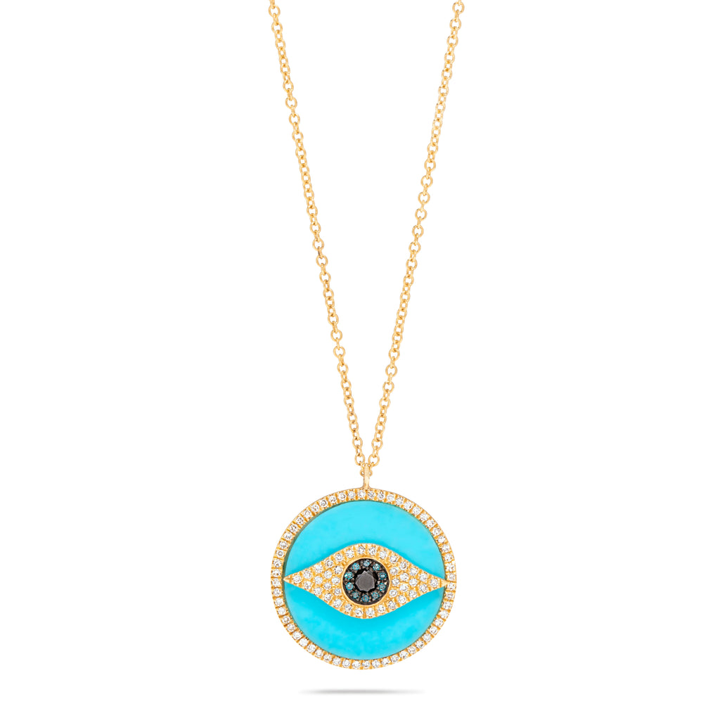 Turquoise Evil Eye Necklace
