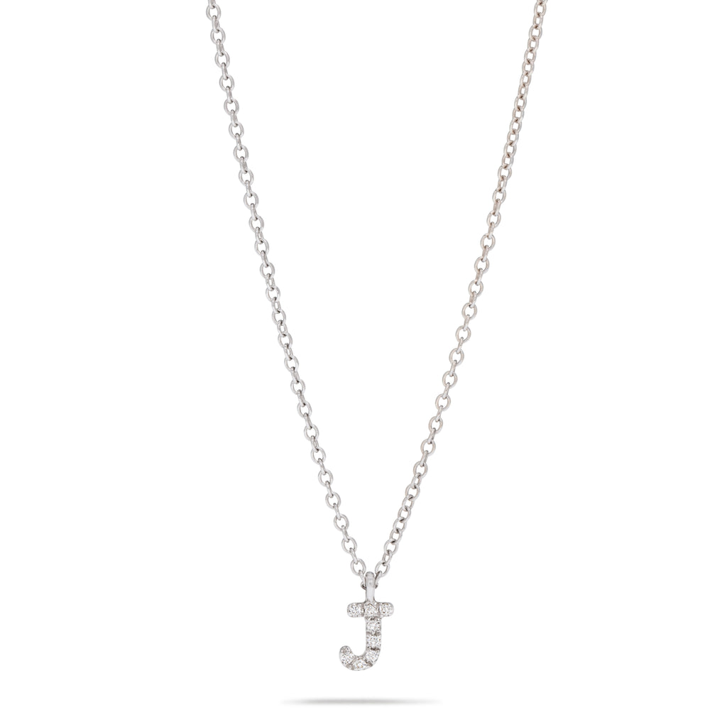 Diamond Single Inital Necklace