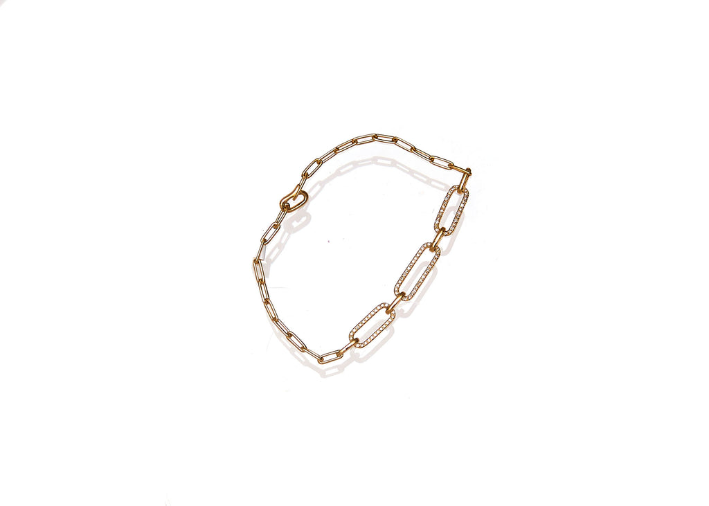 Diamond Link Chain Bracelet