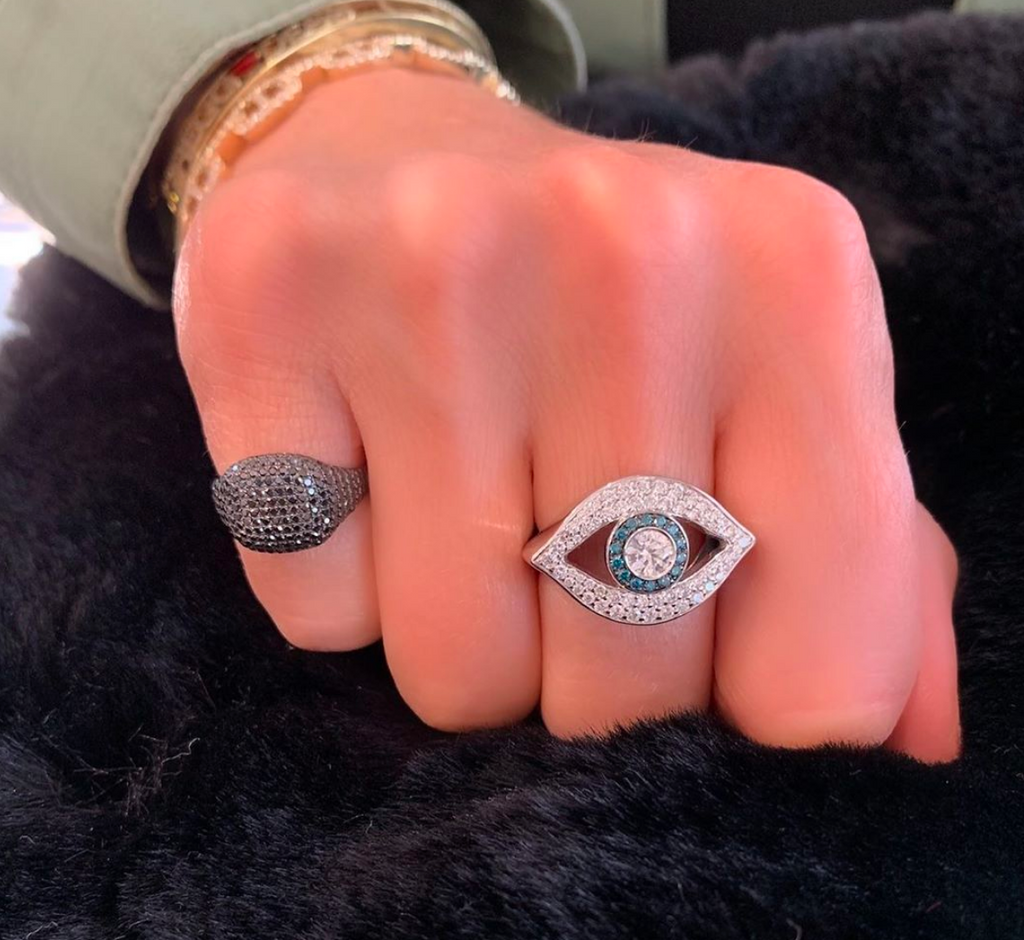 Black Diamond Pinky Ring